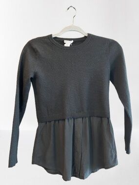 Club Monaco Black Layered Sweater